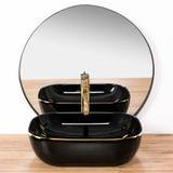 УМЫВАЛЬНИК НА СТОЛЕШНИЦУ Rea Belinda Black Gold