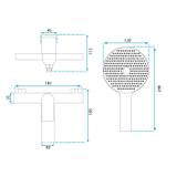 Bateria wannowa REA AVALON Chrom