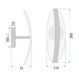 Wandlampe LED G130-W Gold