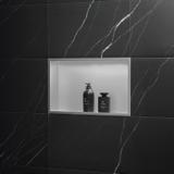 bathroom shelf 30x45 steel brush