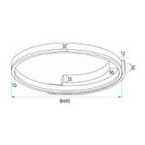 Lampa sufitowa LED APP1925-C Czarna