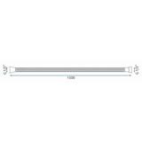Flessibile doccia Rea Brush Nickel 150 cm