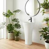 Freestanding ceramic basin AGNES