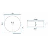 Umywalka nablatowa Rea Suri Brown