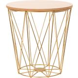 Komplet  trzech stolików drucianych TWINS gold