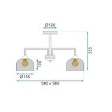 Hängelampe G085-5C BLACK GREY