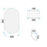 Bathroom furniture set with washbasin Toledo 60cm Grey