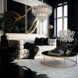 Hängelampe Cristal G056-CP 50cm GOLD