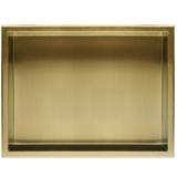 bathroom shelf 30x45 gold brush