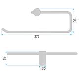 Bathroom hanger 9710 Prism Brush Copper