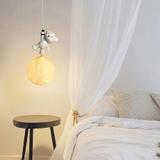 LAMPA SUFITOWA WISZĄCA MIŚ STOJĄCY NA KSIĘŻYCU G166-1CP