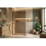 Kabina prysznicowa Walk-In Rea Flexi Brown / Brush Copper 100
