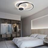 Lampa sufitowa APP1709-C plafon LED Czarny + pilot