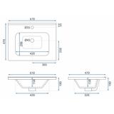 Conjunto de móveis de banheiro Paris 60cm White