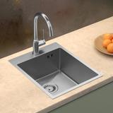 Stainless steel sink RUSSEL 90 BRUSH NICKEL
