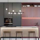 Deckenlampe Metall Glas Black APP754-8CP