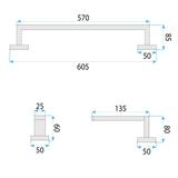 Bathroom Accessories Set Rio Titan 4 Pieces