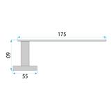 Uchwyt na papier toaletowy 109 Til Złoty Szczotkowany