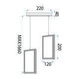 Lampe LED LHJ086-2CP GOLD