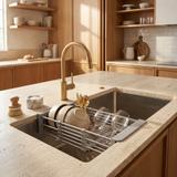 Teleskopický odkapávač na dřez REA P14487A Grey