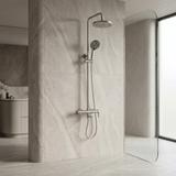 Conjunto de Duche Rea Arcos brush nickle