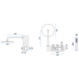 rejtett Zuhanyszett REA EXIT Black