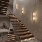 KINKIET ŚCIENNY LED G147-2W GOLD ZŁOTY SZCZOTKOWANY