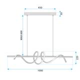 LAMPA WISZĄCA LED G065-CP Złota