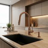 Dozownik zlewozmywakowy do płynu Rea DEX Miedź Szczotkowana