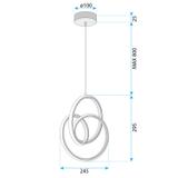 LED-Hängeleuchte G076-1CP Gold