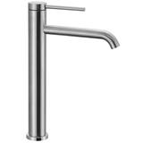 Bateria Umywalkowa REA CLIF nikiel szczotkowany Inox WYSOKA