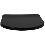 WC daska CARLO FLAT UF BLACK MATT