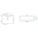 Umywalka Nablatowa REA Kelly Mini Aiax Shiny