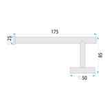 Toilet paper holder 6611 Modern Brush Nickle