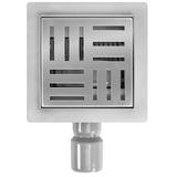 Odpływ liniowy REA CROSS STAL SZCZOTKOWANA 15x15