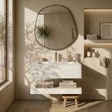 Wandwaschbecken mit Ablage Rea Apollo Gran Cloud Sky 70