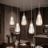 Lampa sufitowa wisząca LHJ120-CP jasne różowe złoto