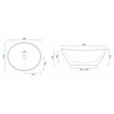 Lavoar pe blat Rea Sofia Mini Black