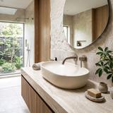 Lavabo à Poser Rea Focus Creme