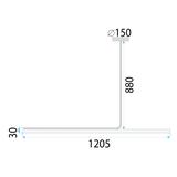 Hängelampe LED APP1659-CP Black 120cm