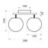 Deckenlampe GLAMOUR CHROME APP671-2C