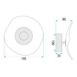 Wandlampe LED APP1794-W Brush Gold