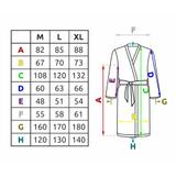 Bathrobe Roger Women Navy Red M