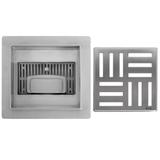 Odpływ liniowy REA CROSS STAL SZCZOTKOWANA 15x15