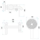 Змішувач для ванни Rea FOSTER Nickel Brush