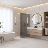 Tuš zaslon Rea Flexi Grey / Chrome 80