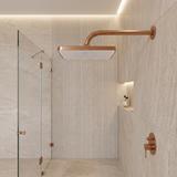 Stačiakampė lietaus dušo galva REA JS-032 Brushed Copper