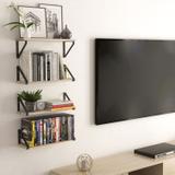 Półka ścienna drewniana 322182 kpl. 3 szt