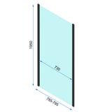 Zuhanykabin Rapid Slide Chrom