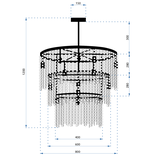Lampe Cristal APP1314-CP Black